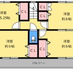 間取り2階_江南市高屋町